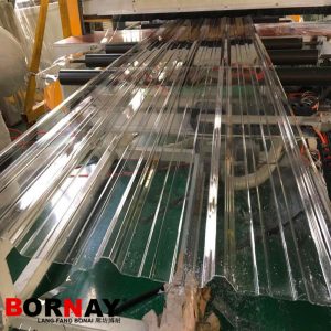 GRP skylight corrugated tiles